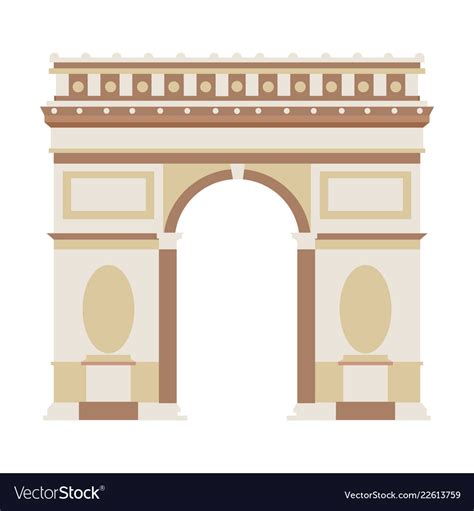 Arch of triumph Royalty Free Vector Image - VectorStock