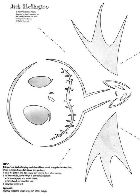 pumpkin carving template nightmare before christmas Nigh… | Nightmare ...