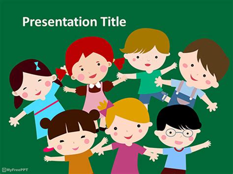 Kids Powerpoint Template - Free Powerpoint Templates 3AF