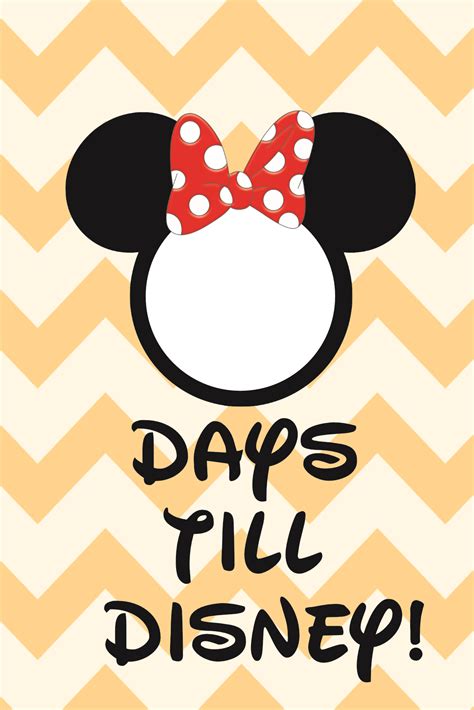 Free Disney Countdown Printables! - Disney Dream Co