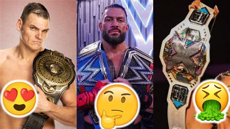 Every Current WWE Title Belt Design Ranked From Worst To Best - WrestleTalk