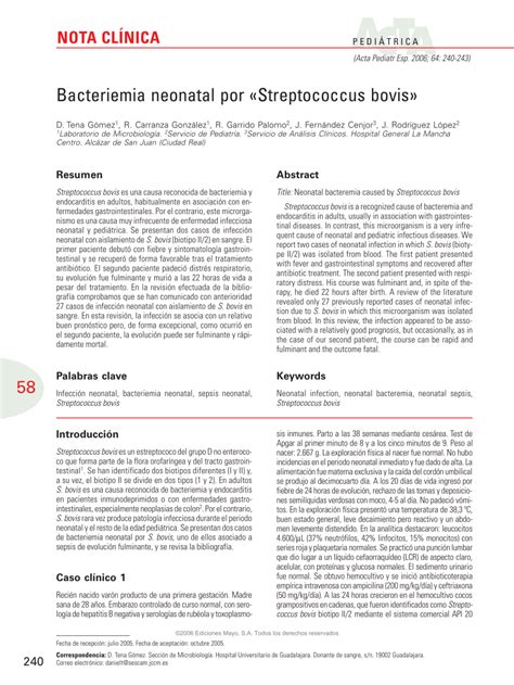 [PDF] Neonatal bacteremia caused by Streptococcus bovis