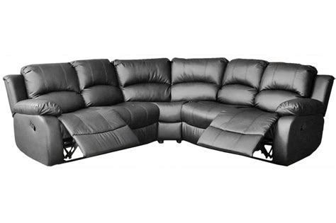 Valencia Grey Leather Recliner Corner Sofa | FurnitureInstore