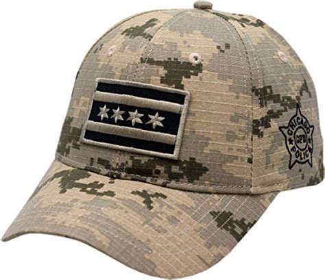 Chicago Flag Digi Camo Grey Chicago Police Adjustable Hat