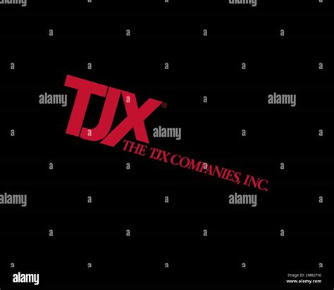 TJX Companies, Rotated Logo, Black Background B Stock Photo - Alamy