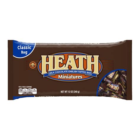 Heath Milk Chocolate English Toffee Miniatures Bar Candy, 12 Oz. - Walmart.com