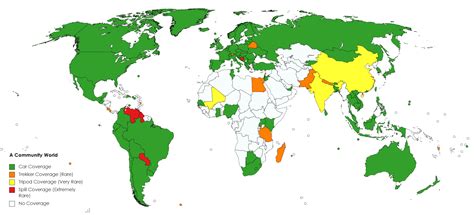 Here is a very simple map of A Community World locations for types of ...