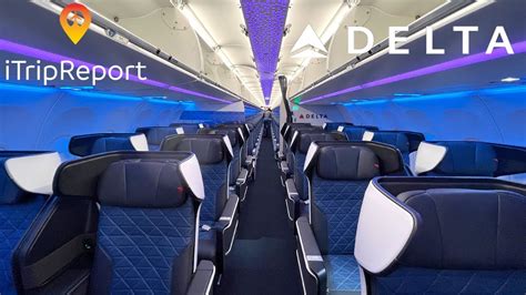 Delta A321neo First Class Trip Report - YouTube