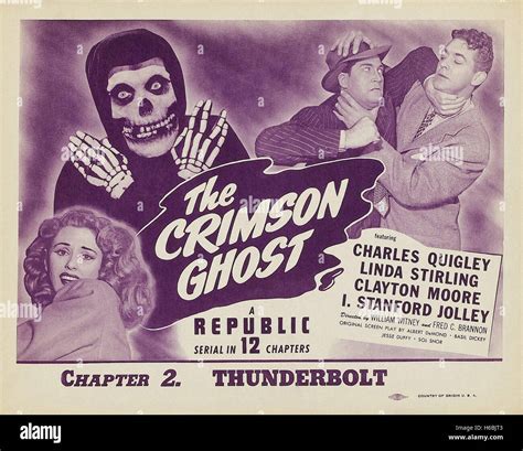 The Crimson Ghost - Movie Poster Stock Photo - Alamy