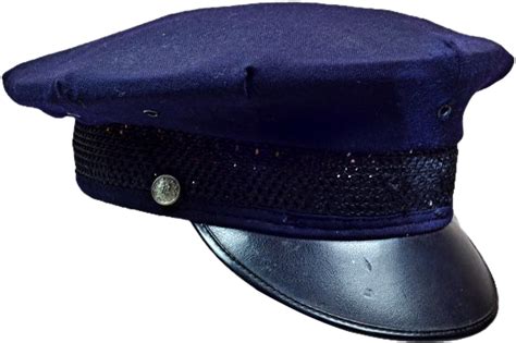 Fun Vintage Cop Hat In Dark Blue - Police Hat Transparent Background ...