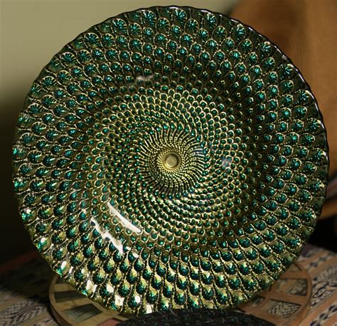 Goofus Glass Bowl - like peacock feathers! | Collectors Weekly