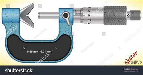 Analog Vanvil Micrometer Stock Vector (Royalty Free) 185906966 ...