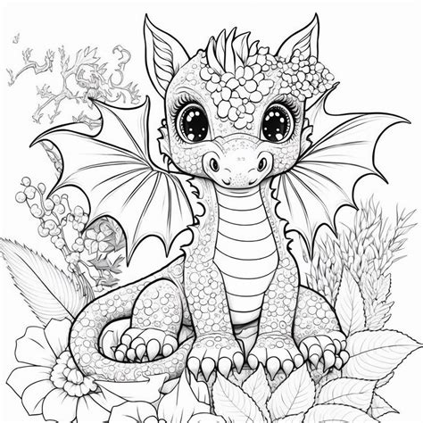 Welcome to our collection of 100 adorable dragon printable coloring ...