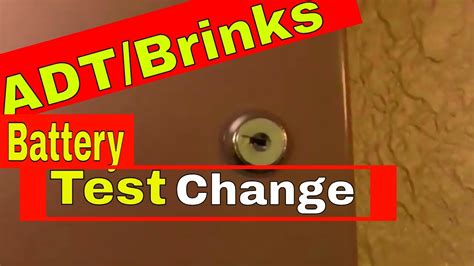 BRINKS / ADT Battery - Test / Change -- For Alarm Security System - YouTube