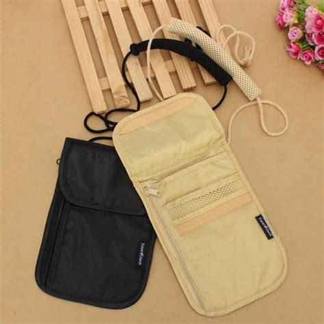 Wallet Security Under Clothes Neck Wallet Money Document Card Passport Pouch Holder Free ...