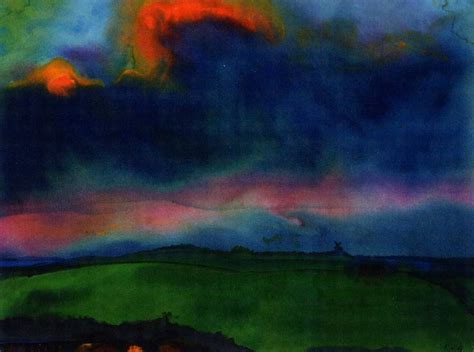 Marsh Landscape Evening, watercolor - Talbot Spy