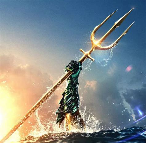 Aquaman Trident Metal Gold Trident of King Atlantis Aquaman - Etsy