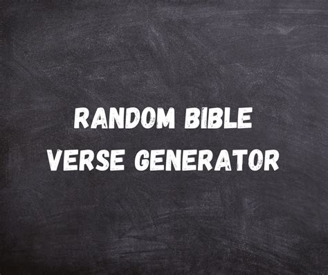 Random Bible Verse Generator (KJV) ️【MyBibleVerses.org】