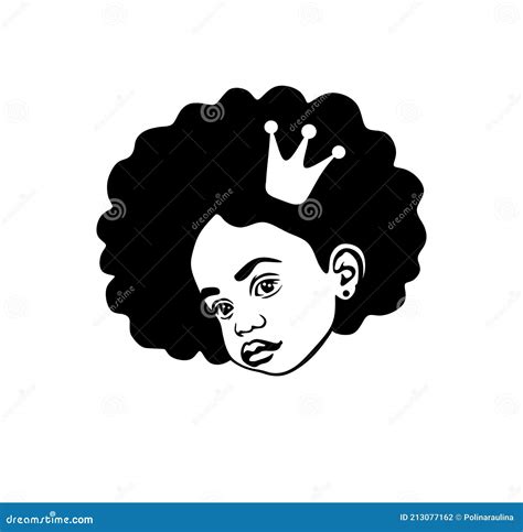 Black African American Baby Girl Silhouette Stock Photo - Illustration of african, baby: 213077162