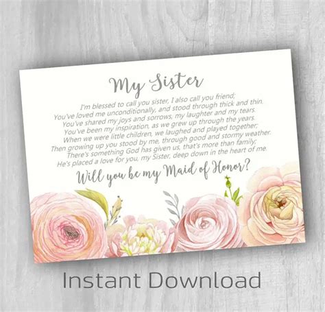 Bridesmaid Poems