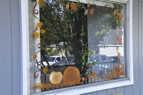 Related image | Painted window art, Fall window painting, Window art