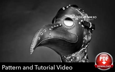 Plague Doctor Mask Pattern - DIY Pattern - Pdf Download - Video Tutorial