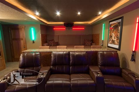 Basement Theater Seating - Traditional - Basement - Minneapolis - by ...