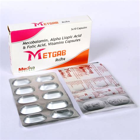 Mecobalamin 500 mcg Ala 200 mg Folic Acid 7 Vitamin Capsule, Packaging ...