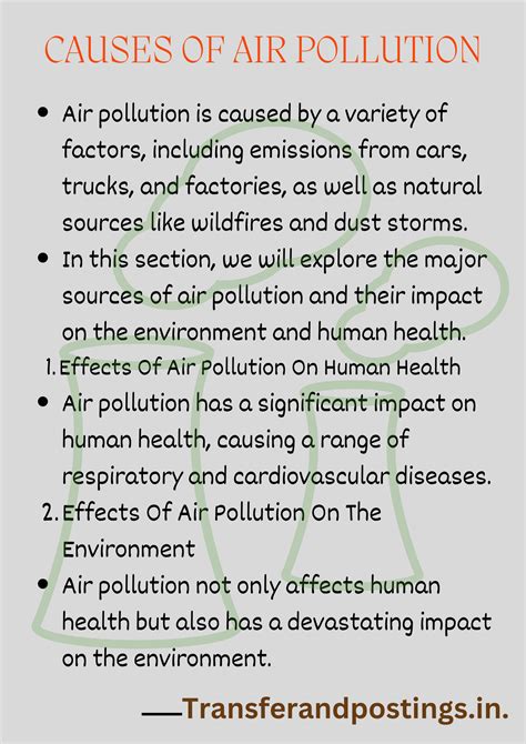 The Devastating Effects In Comprehensive: Air Pollution Essay - Transfer and Postings