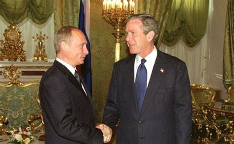 President Vladimir Putin held talks with US President George Bush at the Kremlin • President of ...