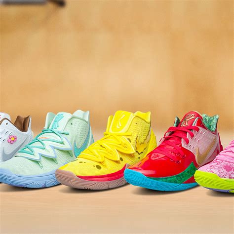 Kyrie Irving Unveiled His “SpongeBob SquarePants” Line of Nike Sneakers ...