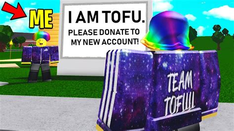 FAKE YOUTUBER EXPERIMENT I Became TOFUU To Trick Him! (Roblox Bloxburg ...