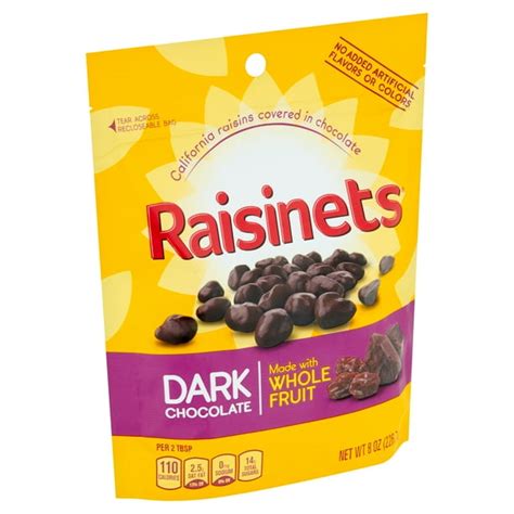 Raisinets California Raisins Covered in Dark Chocolate, 8 oz - Walmart ...