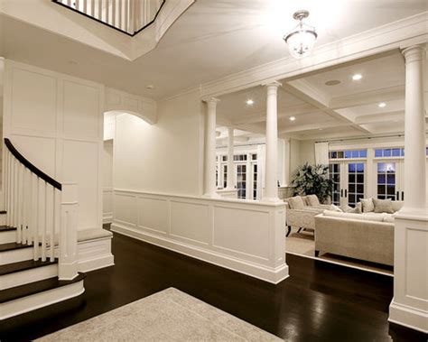 White Wall Dark Floor Home Design Ideas, Pictures, Remodel and Decor