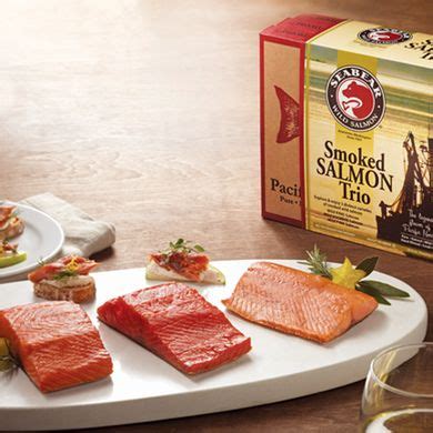 GIFT ALERT: Three delicious fillets of smoked salmon, all packaged in one beautiful collection ...