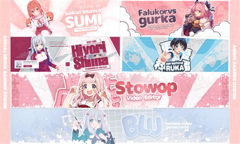 Design awesome anime banner for youtube, twitter, facebook, twitch by Arlandwii | Fiverr