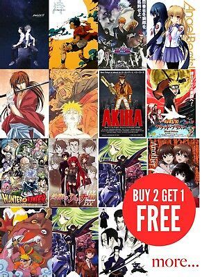 Top Anime Movie Poster Prints A0-A1-A2-A3-A4-A5-A6-MAXI C240 | eBay