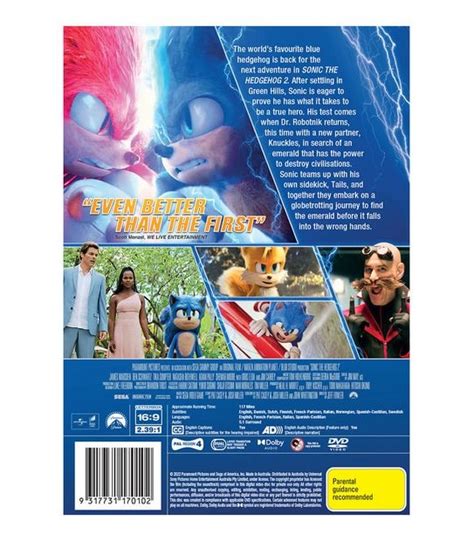 Sonic The Hedgehog 2 - DVD | Target Australia