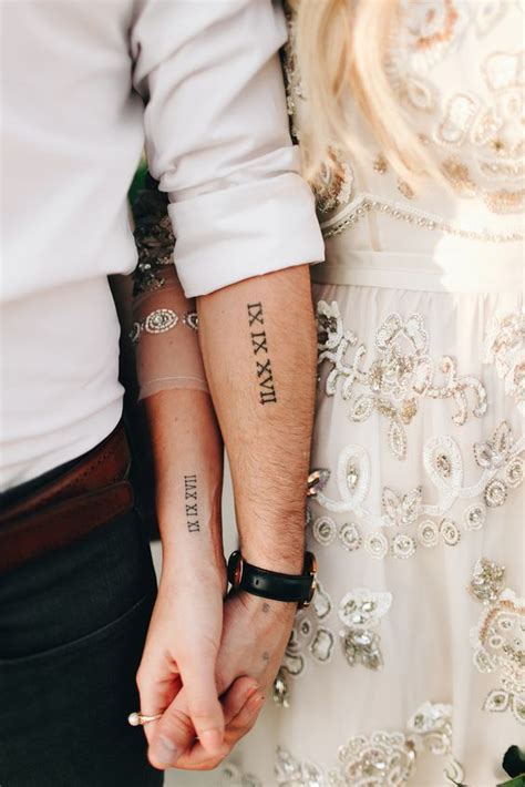 30 Cool Wedding Date Tattoos To Get Inspired - Weddingomania