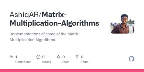 GitHub - AshiqAR/Matrix-Multiplication-Algorithms: Implementations of ...