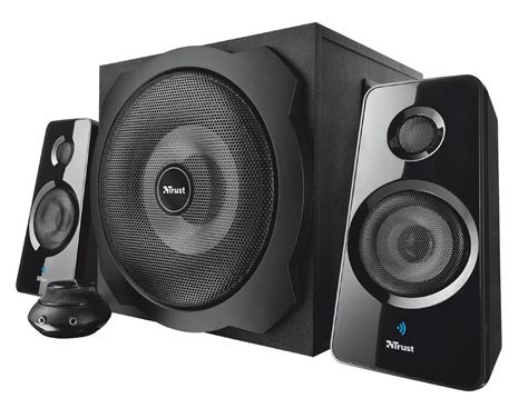 Amazon.com: Trust Tytan 120 Watts 2.1 Speakers with Bluetooth and Subwoofer, Black: Computers ...