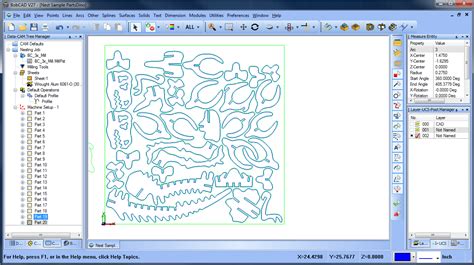 Nesting with Tabs using CAD-CAM Software for CNC Router | BobCAD-CAM