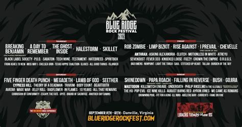 Blue Ridge Rock Festival announces massive lineup for September ...