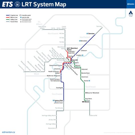 Edmonton Light Rail – Transit Maps by CalUrbanist