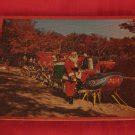 Vintage Santa With Two Reindeer At Santa's House Puzzle Santa's Workshop North Pole NY