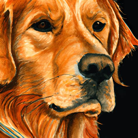 Golden Retriever Watercolor Painting · Creative Fabrica