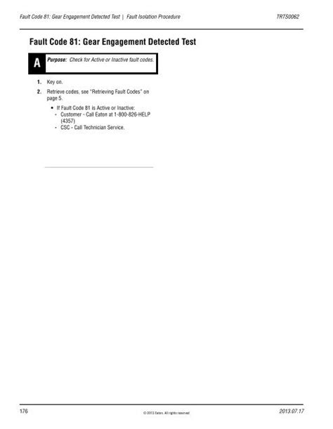 Eaton Ultrashift Gen 3 Troubleshooting