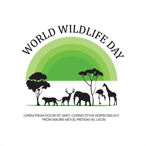 Poster design for world wildlife day Free Vector 20273302 Vector Art at Vecteezy