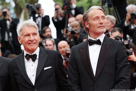 Harrison Ford and Mads Mikkelsen at the Cannes Film Festival, 2023 ...