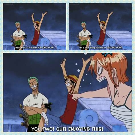 Zoro, Luffy, Nami, One Piece, funny, text, quote, comic, bounties ...